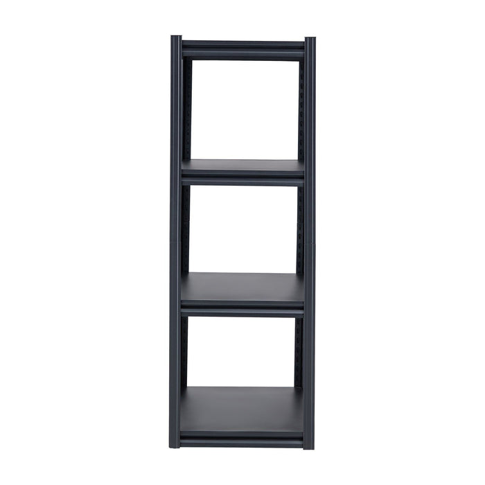 Storage Shelves, 2400 lbs, 4 Tier Garage Storage Shelving, 20" D x 40" W x 57" H Adjustable Metal Shelves for Garage Shelves Utility Rack Shelf, Ideal for Kitchen, Warehouse, Basement, Black
