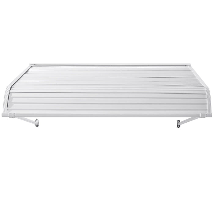 Aluminum Awning 1219 × 1066 mm, Durable Window Awning Door Canopy, Lightweight and Stable Aluminum Exterior Awnings Rain Snow Sunlight Protection for Door Entrance Windows Patio Porch