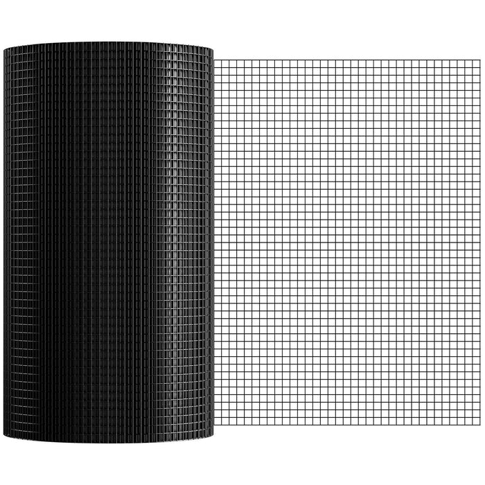 Hardware Cloth, 24'' x 100' Galvanized Wire Mesh Roll, 19 Gauge Chicken Wire Fence Roll, Vinyl Coating Metal Wire Mesh for Chicken Coop Barrier, Rabbit Snake Fences, Poultry Enclosures