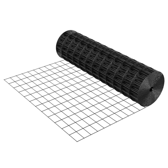 VEVOR Hardware Cloth 91cm x 7.62m, 2 x 3 in Mesh 16 Gauge Galvanized Wire Mesh Roll, Weather-Resistant Vinyl Coated Chicken Wire Fencing, Heavy Duty Welded Garden Plant Fencing for Rabbit Cage Snake