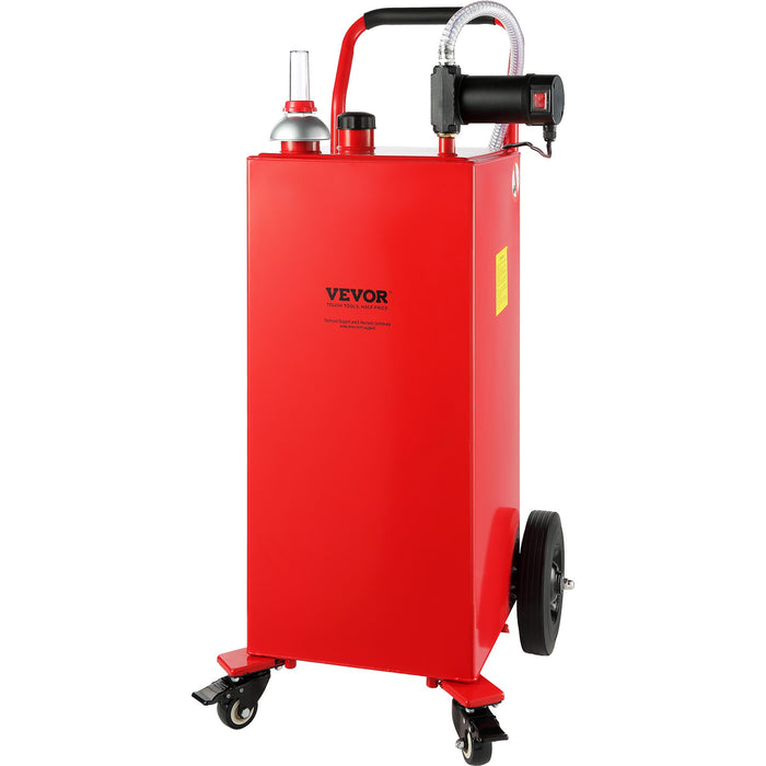 VEVOR 30 Gallon Fuel Caddy Portable Storage Tank 23.5 L/min with 180W Pump