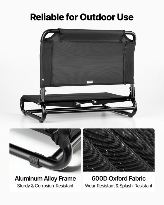 Kayak Seat, Folding Kayak Seat with Comfortable Back Support, Aluminum Alloy Frame & 600D Oxford Fabric, Easy Assembly for Paddling, Fishing and Recreational Kayaking