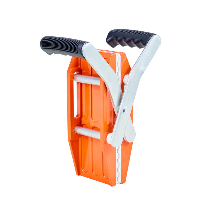 VEVOR Double Handed Stone Carrying Clamps, 299 kg Load Capacity, 2 Pack Granite Panel Carriers Lifting Tools with Rubber-lined (0-60 mm), Heavy Duty lifting Clamps for Plywood, Glass, Granite