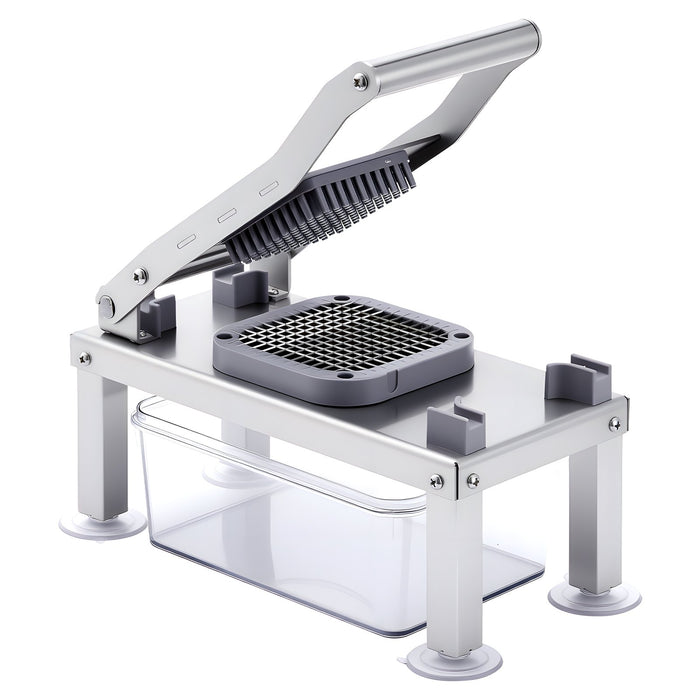 VEVOR Vegetable Chopper Mandoline Slicer, All-in-1 Food Veggie Cutter with 8 Stainless Steel Blades, Cheese Grater Onion Potato Salad Dicer with Container,Kitchen Gadgets&Essentials Home Appliances