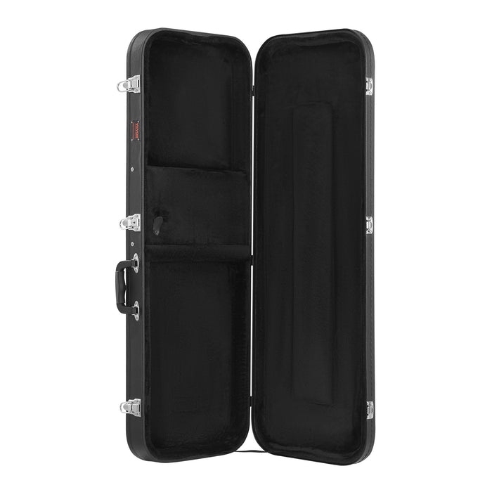 VEVOR Electric Guitar Hard Case, 1095 mm Rectangular Guitar Hard Case, With Lock Latch Keys Handle, PVC Padding Soft Lining Water-Resistant Hard Shell Guitar Cases, for 990 mm Electric Guitars, Black
