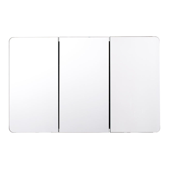 Medicine Cabinet, 25.5 x 40 inch, Medicine Cabinet for Bathroom with Mirror,  Aluminum Frame Bathroom Wall Cabinet, 4-layer Adjustable Shelves, Recessed & Wall-mounted Installation