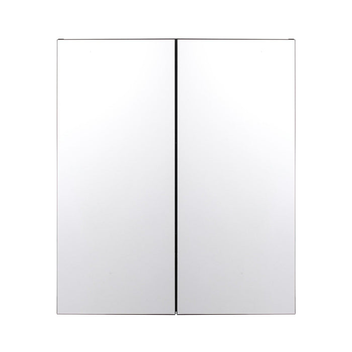 Medicine Cabinet, 26 x 30 inch, Medicine Cabinet for Bathroom with Mirror,  Aluminum Frame Bathroom Wall Cabinet, 2-layer Adjustable Shelves, Recessed & Wall-mounted Installation