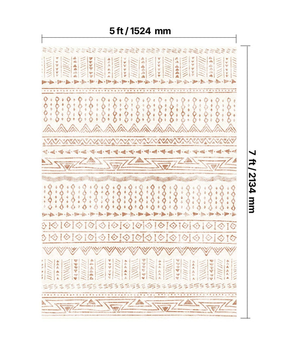 VEVOR Area Rug, 1524x2133.6mm Large Washable Rug, Non-Slip Tear-Resistant Soft Carpet, Pet & Child Friendly Modern Area Rugs, Indoor Mat for Bedroom, Office, Living Room, Kids Room, Entryway, Beige
