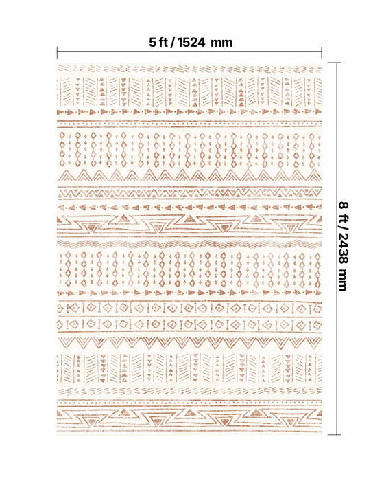 Area Rug, 1524x2438.4mm Large Washable Rug, Non-Slip Tear-Resistant Soft Carpet, Pet & Child Friendly Modern Area Rugs, Indoor Mat for Bedroom, Office, Living Room, Kids Room, Entryway, Beige