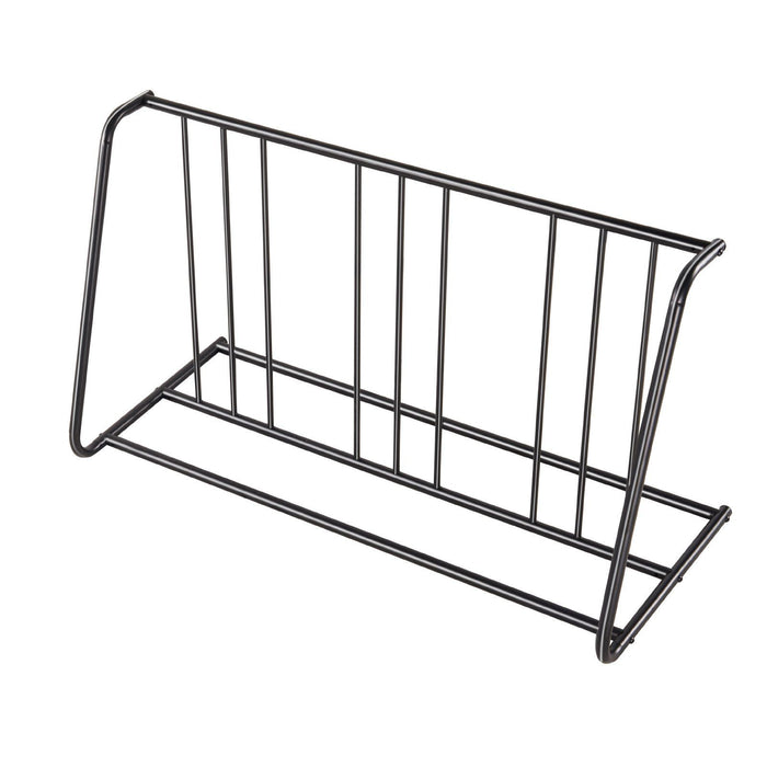 Bike Rack, Fits Tire Width 3 Inch/76.2 mm, Carbon Steel Double-Sided Grid Bike Rack Stand, Freestanding Bicycle Storage Holder for Curbside, Garage, Indoor, Outdoor Parking, 6-Bicycle Capacity