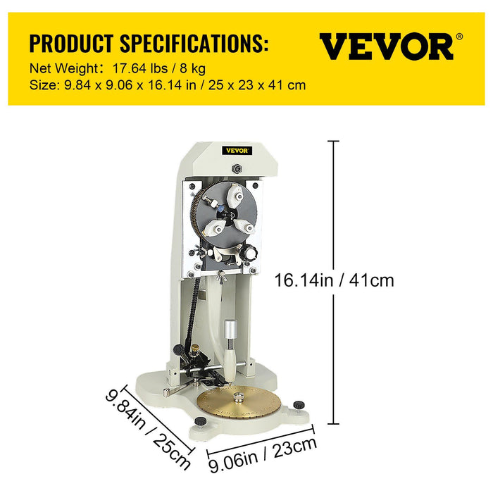 Inside Ring Engraver, Double Sided Dial Ring Engraver Stamper, 1.5mm-2.0mm Character Letter Block Ring Engraving Machine, Aluminum Alloy Body, with 3 Clamps, for Jewelry Rings Inner Engraving