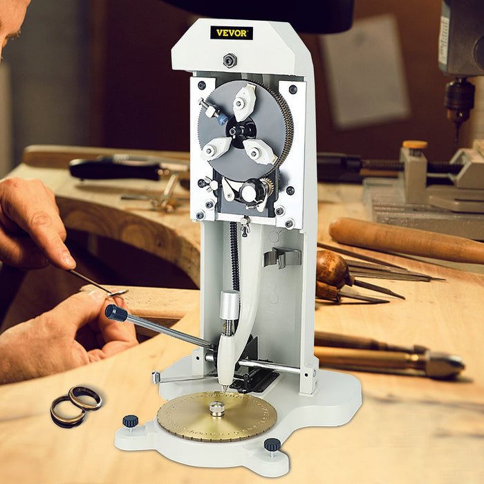 Inside Ring Engraver, Double Sided Dial Ring Engraver Stamper, 1.5mm-2.0mm Character Letter Block Ring Engraving Machine, Aluminum Alloy Body, with 3 Clamps, for Jewelry Rings Inner Engraving