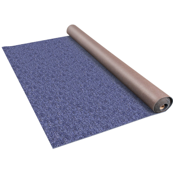 VEVOR Deep Blue Marine Carpet 6 ft x 52.5 ft Marine Carpeting Marine Grade Carpet for Boats with Waterproof Back Outdoor Rug for Patio Porch Deck Garage Outdoor Area Rug Runner Non-Slide Porch Rug