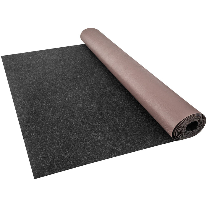 VEVOR Marine Carpet, 6 x 23 ft Boat Carpeting, Charcoal Black Marine Grade Boat Carpet, Indoor/Outdoor Marine Carpeting with Water-proof TPR Backing, Water-proof Carpet Roll for Home, Patio, Porch, De