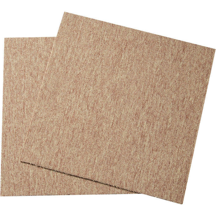 VEVOR Carpet Tiles Reusable, 20"x 20" Carpet Squares With Padding Attached, Soft Padded Carpet Tiles, Easy Install DIY for Bedroom Living Room Indoor Outdoor (16 Tiles, Dark Brown)