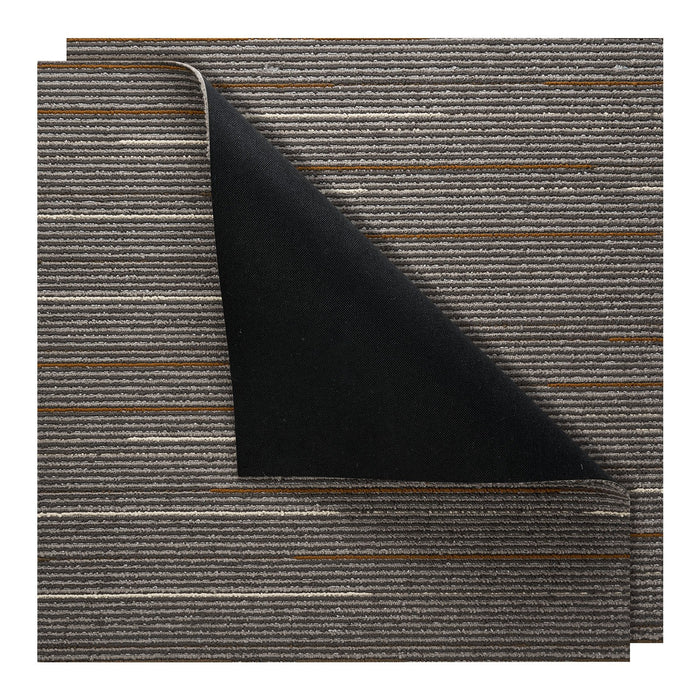 VEVOR Carpet Tiles Reusable 610x610 mm, 24 PCS Modular Carpet Square Rug, Commercial Floor Soft Padded for Seamless Cover 8.9ãŽ? Easy DIY Replacement for Living Room Bedroom Office Indoor, Dark Brown