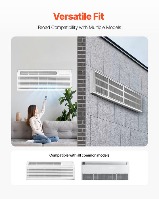 VEVOR Air Conditioner Wall Sleeve 42 in with Exterior Grille Wall AC Sleeve