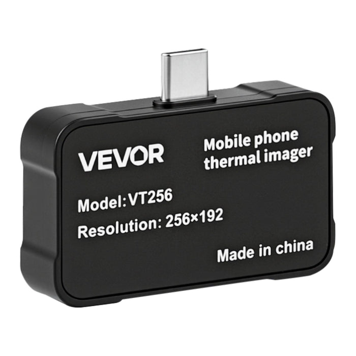 Thermal Imaging Camera for Android & iOS, 512 x 384 Super Resolution, 25HZ Refresh Rate Infrared Thermal Imager for Smartphone Tablets, 256 x 192 IR Resolution, -20°C to 550°C & 6 Color Palettes