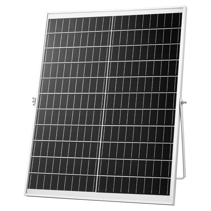 Solar Powered Fan, 25W Solar Panel with 4 Fans, Adjustable Solar Panel Angle, 2668 RPM High-Speed, Flexible Installation, Fast Air Exchange for Greenhouse, Grow Tents, Chicken Coops, Shelters