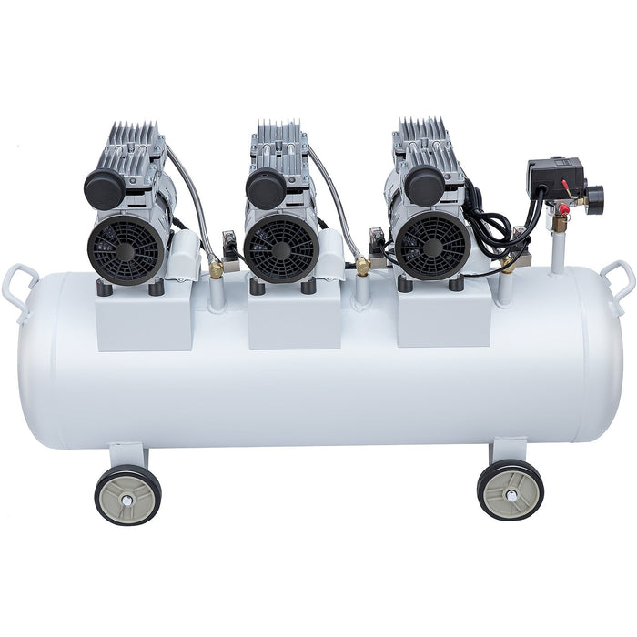 VEVOR Oil Free Air Compressor Air Compressor Tank 100L 3HP Ultra Silent Inflator