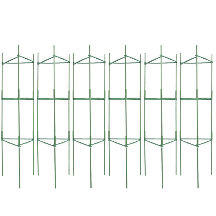 VEVOR 6 Packs Tomato Cages for Garden, 1230 mm Tomato Trellis Plant Stakes Support, Stackable Tall Plant Support Cage, for Raised Garden Bed, Vegetables Flowers and Climbing Plants