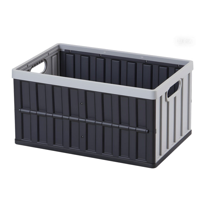 Plastic Collapsible Storage Bins with Lids, 65L 3 Packs, Stackable Folding Storage Crates with Handles, Holds 38 kg Per Bin, Heavy Duty Containers, Space-Saving Baskets, for Home Organizing