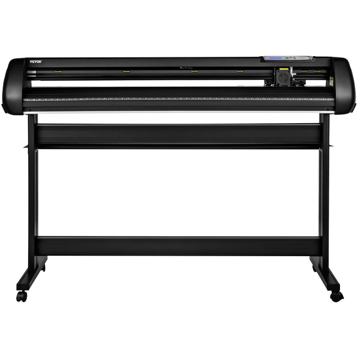 VEVOR Vinyl Cutter, 53inch Vinyl Cutter Plotter with Stand, Adjustable Speed Force for Sign Making Vinyl Plotter, SignMaster Software Vinyl Tape Tools Vinyl Printer Available with COM/USB/Bluetooth