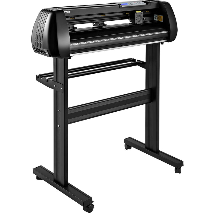 VEVOR Vinyl Cutter Machine, 34inch Cutting Plotter, Offline Cutting Machine Kit Mobile Bluetooth, Precise Roller Shaft High Accuracy Adjustable Speed & Force, DIY SignMaster Software Blade for Windows