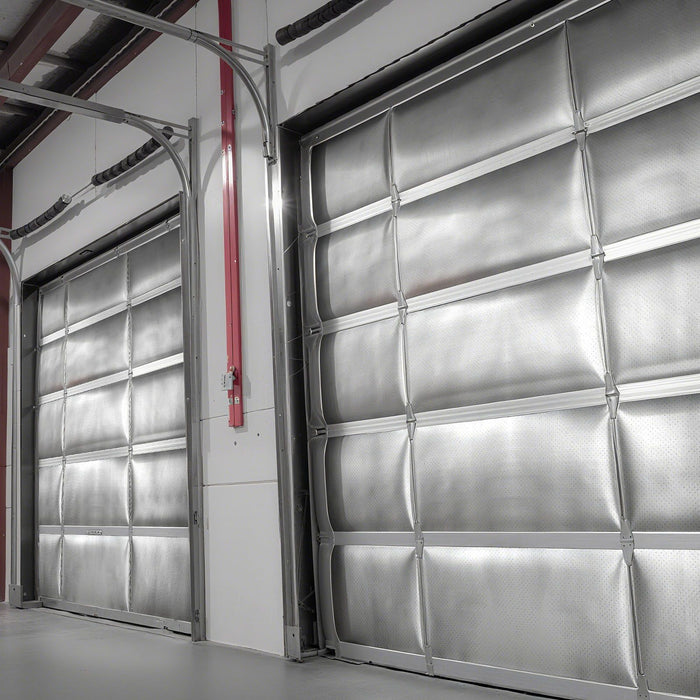 Double Reflective Insulation Roll, Perforated Woven Fabric Radiant Barrier, 0.15mm 76.2m x 1.22m, Double-Sided Aluminum Foil Heat Reflective Shield, Thermal Insulation Roll for Window RV Roof