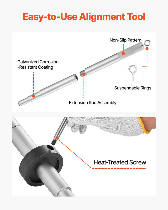 Mercruiser Alignment Tool & Gimbal Bearing Puller Set, Compatible with Mercruisers, OMC, Volvo Cobra Bell Housings, Engine Alignment Tool, Bearing Puller Seal Bellow Expander Tools Installer