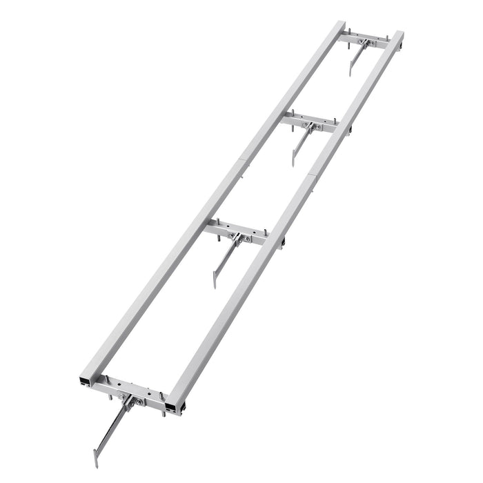 VEVOR Rail Mill Guide System, 9 ft Milling Guide, 4 Crossbar Kits Chainsaw Mill Rail Guide, Aluminum Adjustable Saw Mill Rail System Work with Chainsaw Mills for Builders and Woodworkers