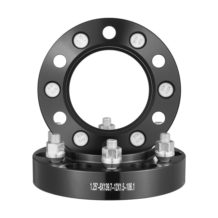 VEVOR 1.25" 6"x5" Wheel Spacers Wheel Adapters 6 Lug Forged Spacer 4 PCS Blue