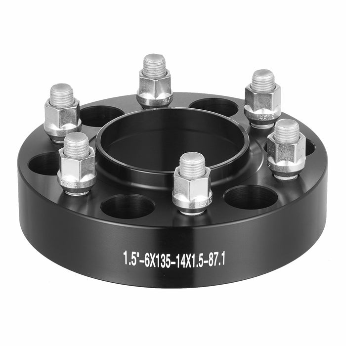 VEVOR 1.5" 6"x5.3" Wheel Spacers Wheel Adapters 6 Lug Forged Spacer 4 PCS Black