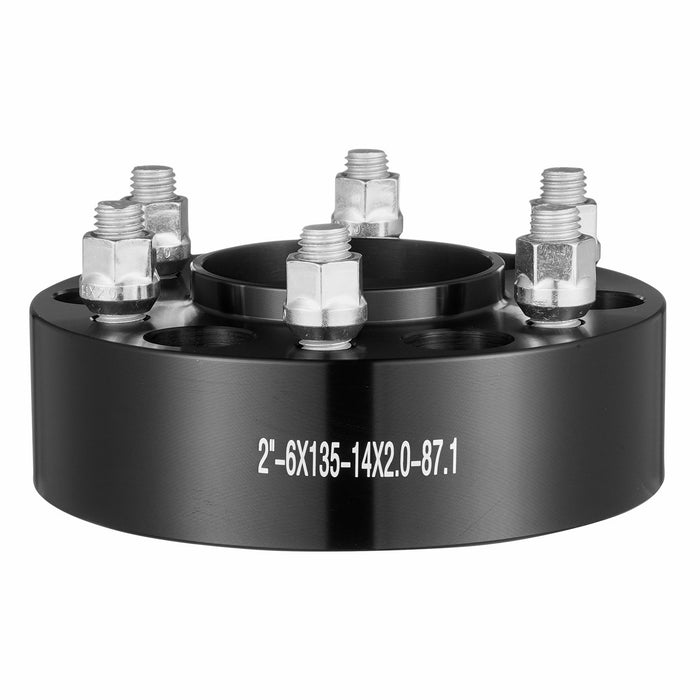 VEVOR 2" 6"x5.3" Wheel Spacers Wheel Adapters 6 Lug Forged Spacer 4 PCS Black