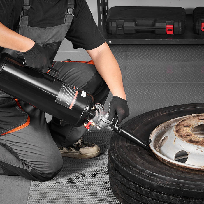 VEVOR Portable Tire Bead Seater, 2.1 Gal / 8 L Air Bead Blaster, Handheld Tire Inflator Tool, 87-116 PSI Operating Pressure, Trigger Seating Inflator for Car, Compact SUV, Light Truck, E-Bike, RV, ATV