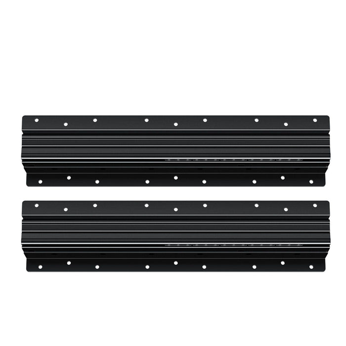 Undermount Drawer Slides, 16 inch, Full Extension Ball Bearing Under Stair Cabinet Rails, 260 LB Load Capacity Heavy Duty Bottom Stair Cabinet Glides Track Runners,for DIY Replacement, Black