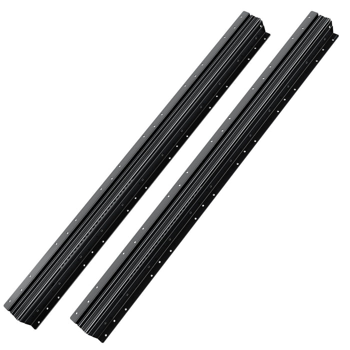 Undermount Drawer Slides, 40 inch, Full Extension Ball Bearing Under Stair Cabinet Rails, 260 LB Load Capacity Heavy Duty Bottom Stair Cabinet Glides Track Runners,for DIY Replacement, Black