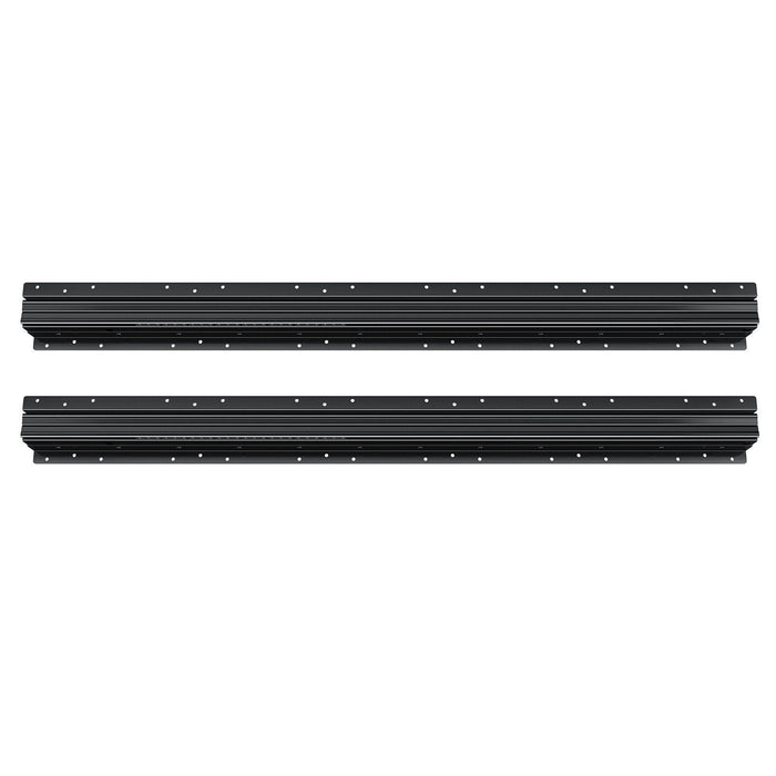 Undermount Drawer Slides, 40 inch, Full Extension Ball Bearing Under Stair Cabinet Rails, 260 LB Load Capacity Heavy Duty Bottom Stair Cabinet Glides Track Runners,for DIY Replacement, Black
