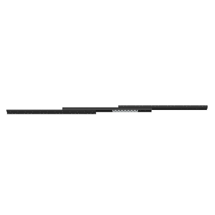 Undermount Drawer Slides, 40 inch, Full Extension Ball Bearing Under Stair Cabinet Rails, 260 LB Load Capacity Heavy Duty Bottom Stair Cabinet Glides Track Runners,for DIY Replacement, Black