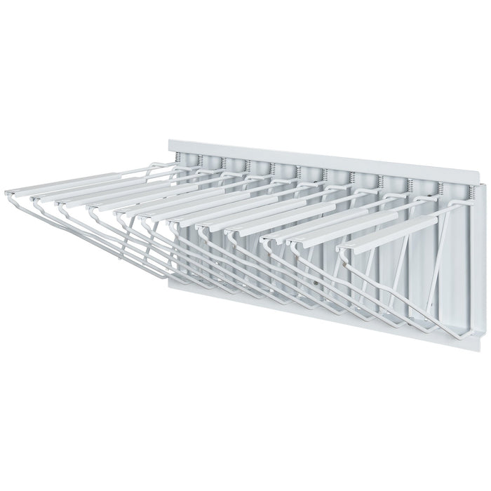 VEVOR Wall Mount Blueprint Storage Rack Blueprint Holder with 12 Pivot Brackets
