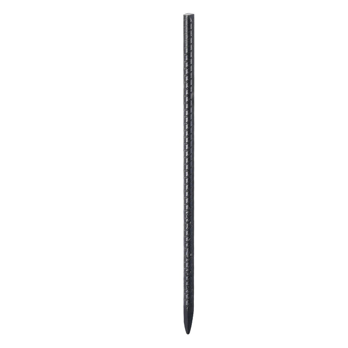 Rebar Stakes, 406.4 mm, Heavy-Duty 11.5 mm Diameter, Straight Galvanized Steel Ground Anchors with Chisel Point End & Rust-Resistant Coating, for Gardening Support, Fence, Camping Tents (16-Pack)