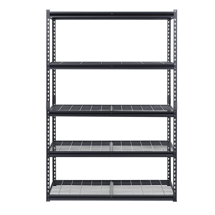 Storage Shelves, 1361 kg, 5 Tier Heavy Duty Garage Shelving, 609.6 x 1219.2 x 1828.8 mm Adjustable Metal Shelves for Industrial Shelving Unit Utility Shelf, for Kitchen, Warehouse, Basement