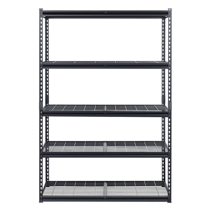 Storage Shelves, 1361 kg, 5 Tier Heavy Duty Garage Shelving, 609.6 x 1219.2 x 1828.8 mm Adjustable Metal Shelves for Industrial Shelving Unit Utility Shelf, for Kitchen, Warehouse, Basement