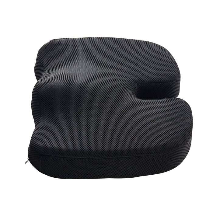 VEVOR Seat Cushion, Cooling Gel + Memory Foam Seat Cushion, Pressure-Relief Wheelchair Seat Pad with U-Shaped Cutout & Removable Cover, Lightweight and Portable for Travel, Car, Office, Airplane