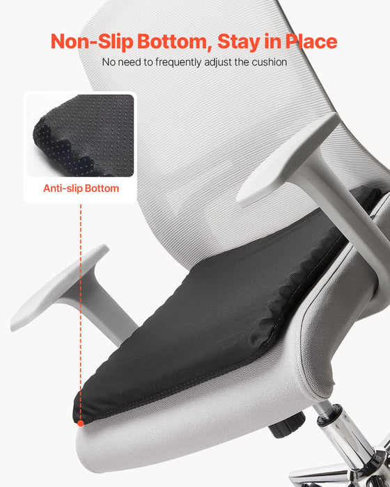 VEVOR Seat Cushion Cooling Gel Seat Chair Cushion for Hips Back Pressure Relief