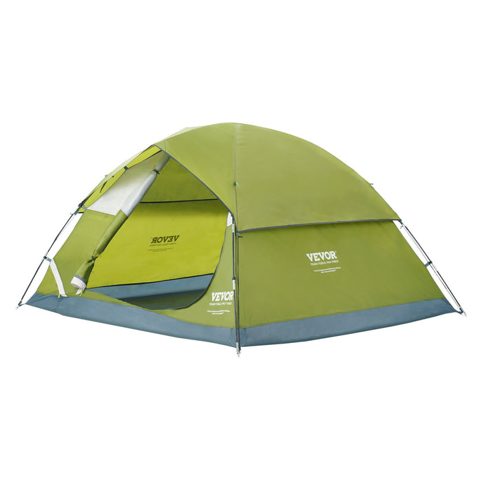 VEVOR Camping Tent, 7 x 7 x 4 ft Fit for 6 Person, Waterproof Lightweight Backpacking Tent, Easy Setup, with Door and Window, for Outdoor Family Camping, Hiking, Hunting, Mountaineering Travel