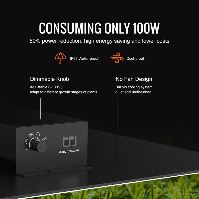 VEVOR LED Grow Light, 400W Full Spectrum Dimmable, High Yield Samsung 2B1B Diodes Growing Lamp for Indoor Plants Seedling Veg and Bloom Greenhouse Growing, Daisy Chain Driver for 4x4/5x5 ft Grow Tent
