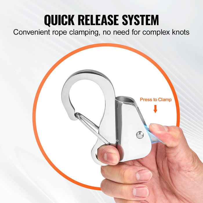 VEVOR Boat Anchor Hook Stainless Steel Knotless Anchor System with Quick Release