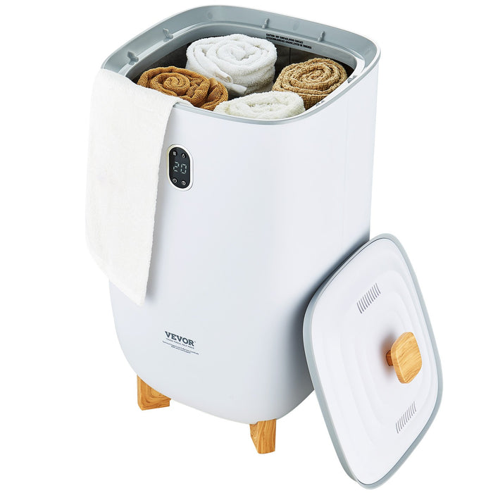 VEVOR 35L Large Towel Warmer Bucket with LED Screen Drying Fuction & Timer White