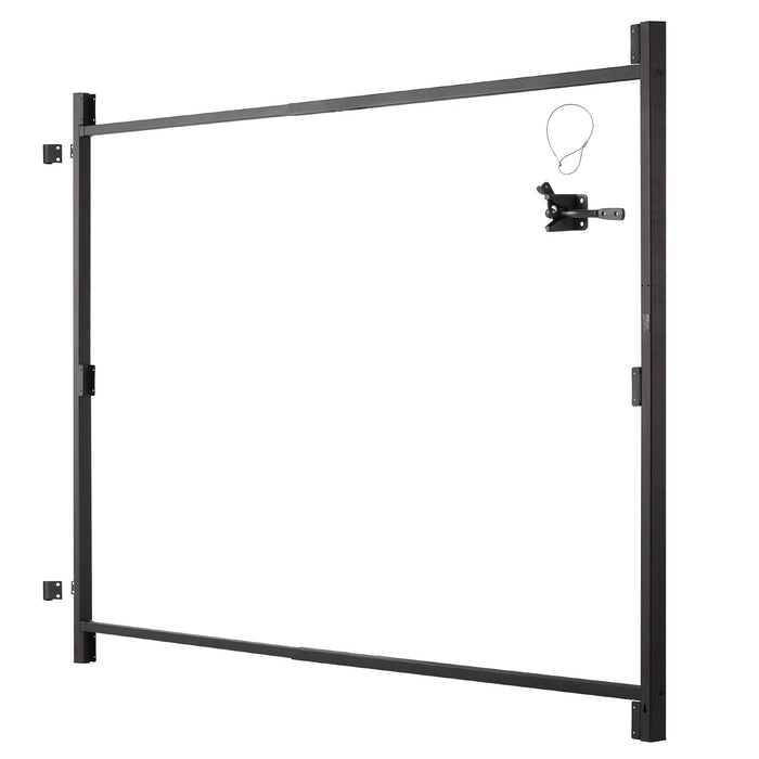 VEVOR Gate Building Kit, Fits 152.4 to 243.8 cm Wide Openings, Up from 182.9 to 213.4 cm High Fence, Adjustable Gate Building Kit, Anti Sag Full Gate Frame Kit with Latch Lock, for Wooden Fence, Iron